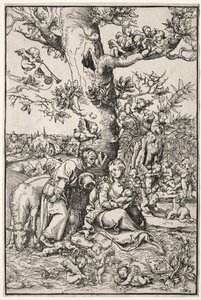 Descanse na fuga para o Egito de Lucas Cranach