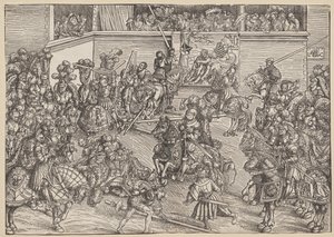 O Torneio com Sampson e o Leão de Lucas Cranach