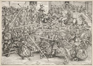 O torneio com lanças de Lucas Cranach