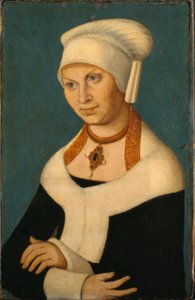 Retrato da Duquesa Bárbara da Saxônia, 1478-1534 (esposa de Jorge, o Barbudo)