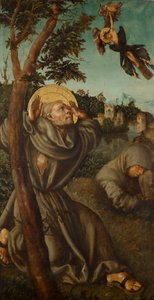 Estigmatização de hl. Franziskus de Lucas Cranach d. Ä.