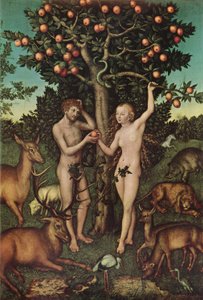 Adão e Eva de Lucas Cranach the Elder