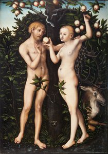 Adão e Eva de Lucas Cranach the Elder