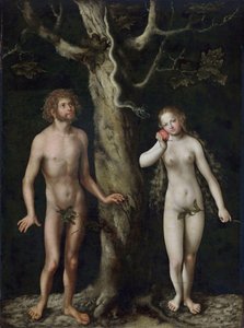 Adão e Eva de Lucas Cranach the Elder