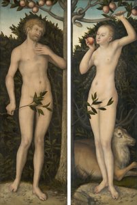 Adão e Eva de Lucas Cranach the Elder