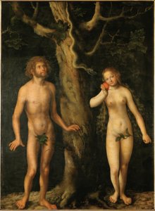 Adão e Eva de Lucas Cranach the Elder