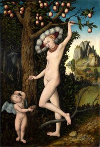 Cupido reclama de Vênus de Lucas Cranach the Elder