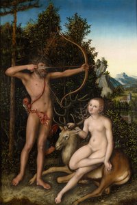 Apolo e Diana de Lucas Cranach the Elder