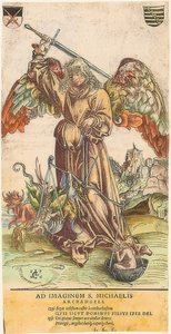 São Miguel como pesador de almas de Lucas Cranach the Elder