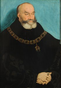 Alemão: Retrato de Jorge, o barbudo, Duque da Saxónia Retrato de Jorge, o barbudo, Eleitor da Saxónia (1471-1539) de Lucas Cranach the Elder