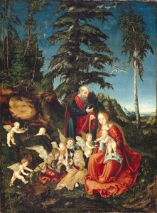 Alemão: Descanso no voo para o Egito Descanso no voo para o Egito de Lucas Cranach the Elder
