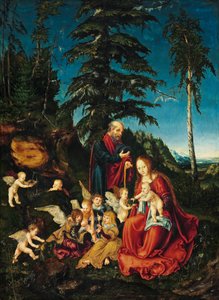 Alemão: Descanso no voo para o Egito Descanso no voo para o Egito de Lucas Cranach the Elder