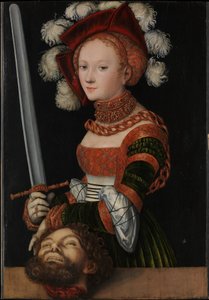 Judite com a cabeça de Holofernes de Lucas Cranach the Elder