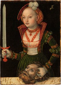Judite com a cabeça de Holofernes de Lucas Cranach the Elder