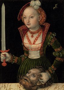 Judite com a cabeça de Holofernes de Lucas Cranach the Elder