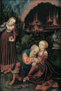 Ló e as suas filhas de Lucas Cranach the Elder