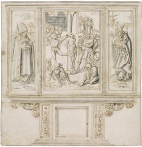Esboço de altar de Lucas Cranach de Lucas Cranach the Elder