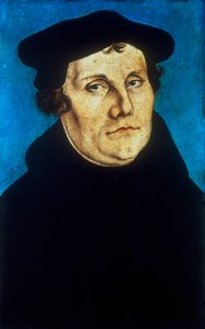 Martinho Lutero, reformador protestante alemão, c1529 de Lucas Cranach the Elder