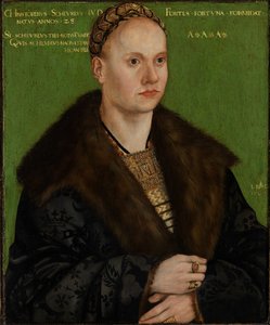 Retrato do humanista Christoph Scheurl de Lucas Cranach the Elder