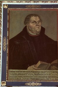 Retrato de Martinho Lutero de Lucas Cranach the Elder