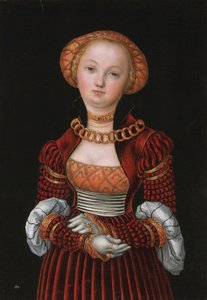 Retrato de uma mulher de Lucas Cranach the Elder