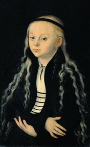Retrato de uma jovem (presumivelmente um retrato de Madalena Lutero) de Lucas Cranach the Elder