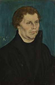 Retratos de Martinho Lutero e Katharina von Bora de Lucas Cranach the Elder