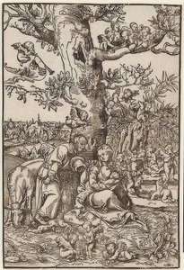 Descanse em fuga de Lucas Cranach the Elder
