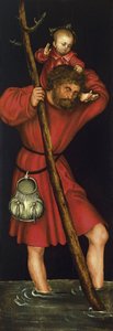São Cristóvão [verso, ala esquerda] de Lucas Cranach the Elder