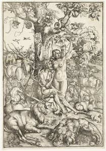 A queda do homem de Lucas Cranach the Elder