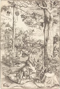 A penitência de São Jerônimo de Lucas Cranach the Elder