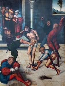 A flagelação de Cristo de Lucas Cranach the Elder