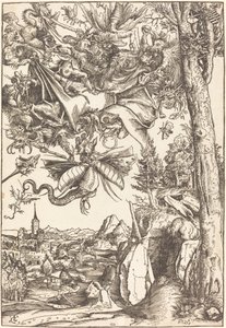 A tentação de Santo António de Lucas Cranach the Elder