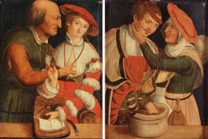 Os casais desiguais de Lucas Cranach the Elder