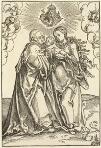 A Virgem e o Menino com Santa Ana de Lucas Cranach the Elder