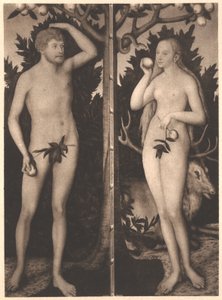 Adão e Eva de Lucas Cranach the Younger