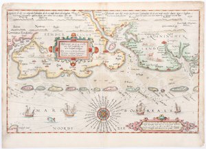 Mapa de 1584 da Frísia Oriental de Waghenaer