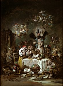 Capricho alegórico. A avareza de Eugenio Lucas Velázquez