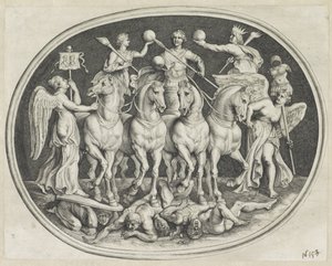 Allegorische triunfo van keizer Licinius Várias figuras de Agati Antique (título da série)