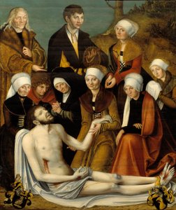 A Lamentação, c.1520-50 de Lucas studio of Cranach