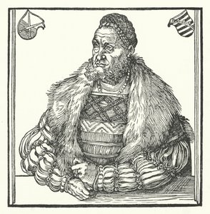 Frederick III, Elector of Saxony (gravura) de Lucas the Elder (after) Cranach