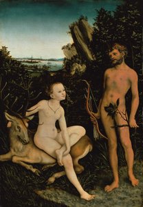 Apollo e Diana de Lucas the Elder Cranach
