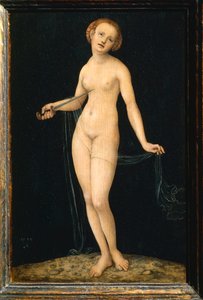 Áustria, Viena, Imagem pintada de Lucretia de Lucas the Elder Cranach