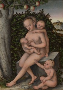 Caridade de Lucas the Elder Cranach
