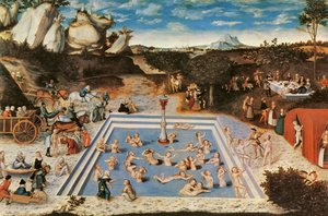 Fonte da Juventude (óleo sobre tela) de Lucas the Elder Cranach