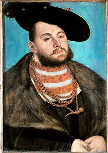 Johann Friedrich, o Magnífico Eleitor da Saxónia ... de Lucas the Elder Cranach
