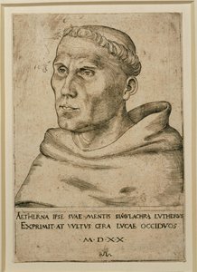 Martinho Lutero ... (gravura) de Lucas the Elder Cranach