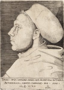Martinho Lutero como frade agostiniano por Lucas Cranach, o Ancião 1521 de Lucas the Elder Cranach