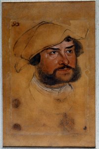Retrato do Duque Ernest, o Confessor Desenho de Lucas Cranach, o Antigo (ou o Ancião de Lucas the Elder Cranach