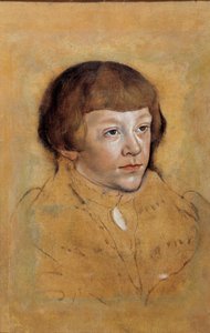 Retrato de um Príncipe da Saxônia Desenho de Lucas Cranach, o Ancião (1472-1553) de Lucas the Elder Cranach
